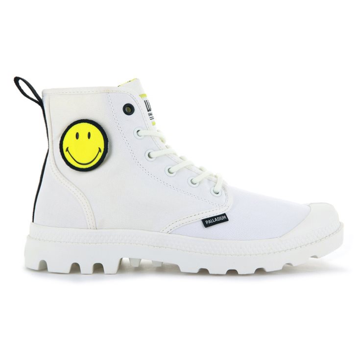 Palladium Pampa Smiley Change Laarzen Dames Wit | NL 04NJDIQ